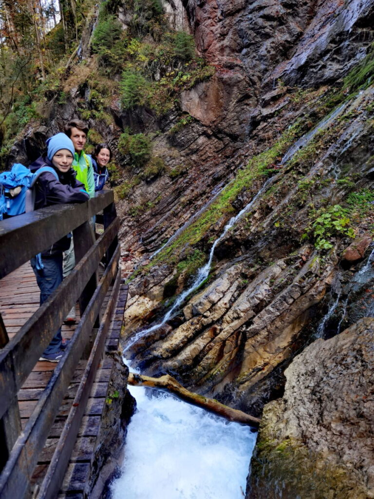 Wimbachklamm Wanderung - technisch leicht und als Wanderung mit Kindern möglich